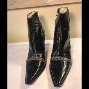 Giovanna Battaglia Black Leather Booties